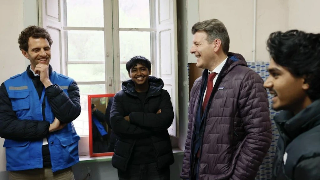 L'Ambasciatore Balzaretti al centro di accoglienza per minori stranieri non accompagnati di Sicignano degli Alburni (Salerno)